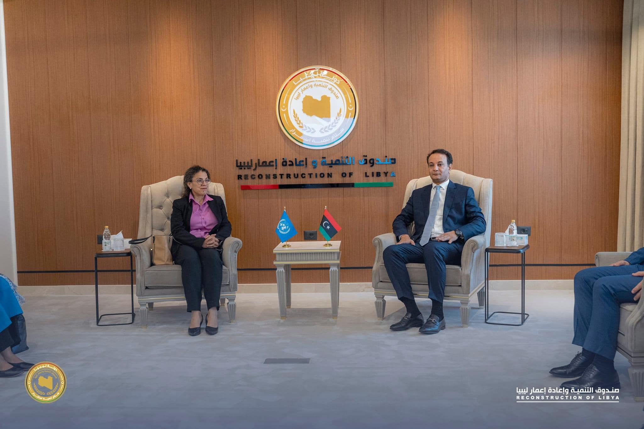 التعاون في إعادة إعمار ليبيا: لقاء بين مسؤولين من صندوق التنمية والأمم المتحدة